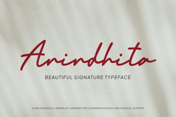 Anindhita: The Script Font That Feels Like Home