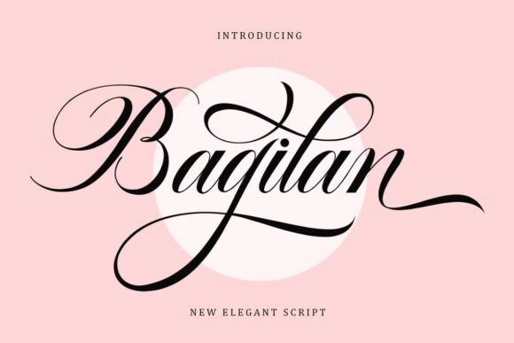 Bagilan: A Graceful Calligraphy Font for Blogs & Print