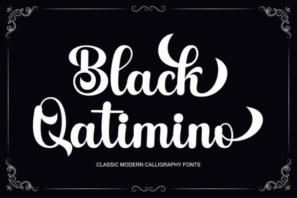 Black Qatimino: A Modern Calligraphy Font for Campaign Design