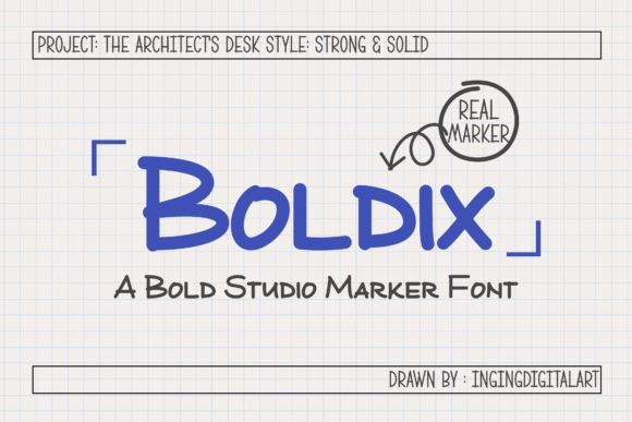 Boldix: The Strong Marker Font for Small Business Branding