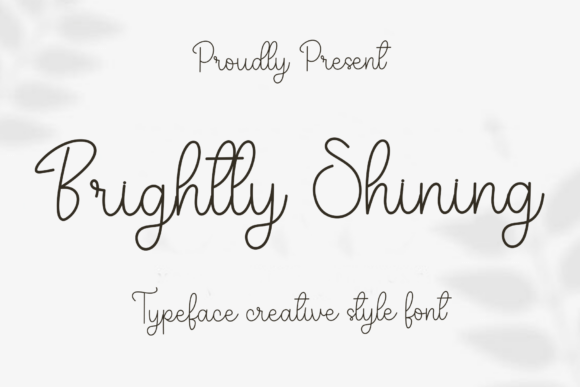 Brightly Shining: A Whimsical Holiday Script Font
