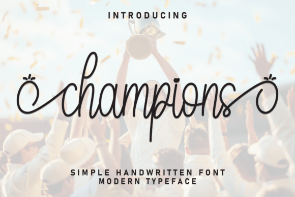 Champions: The Handcrafted Font That Elevates Your Product Story