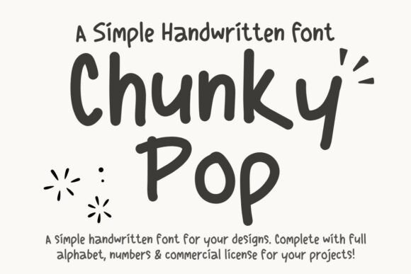 Chunky Pop: A Playful Hand-Drawn Font for Editorial Design