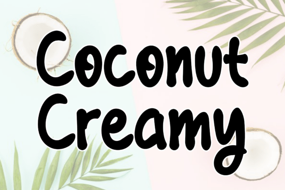 Coconut Creamy Font: Elegant Handmade Script Typeface