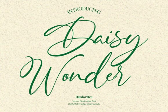Daisy Wonder: A Playful Script Font for Handmade Shops