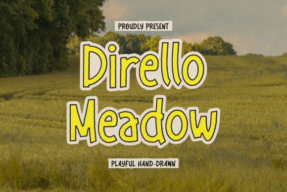 Dirello Meadow: A Playful Hand-Drawn Font for Makers