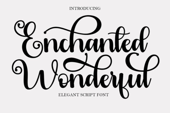Enchanted Wonderful: A Graceful Script Font for Digital Branding