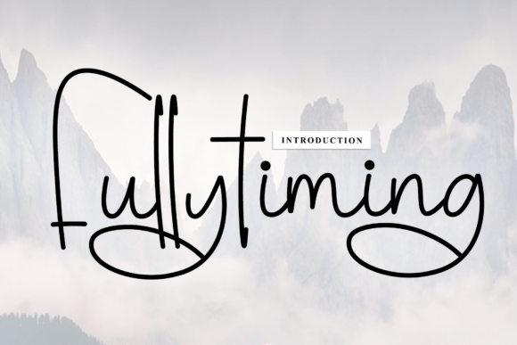 Fullytiming Font: A Handwritten Typeface for Web Design