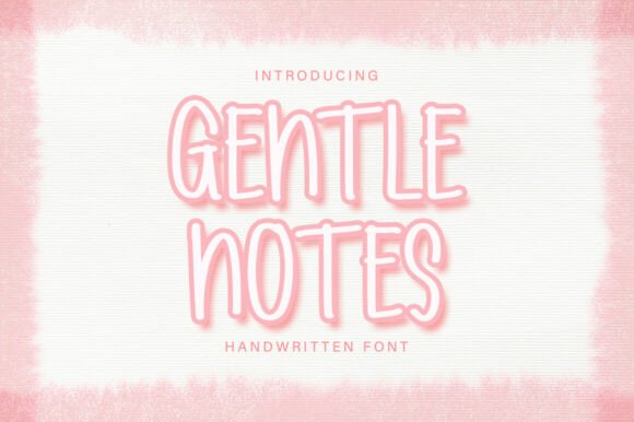Gentle Notes: A Clean Handwritten Font for Business Branding