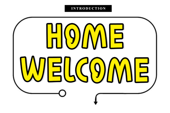 Home Welcome: A Rhythmic Script Font for Branding