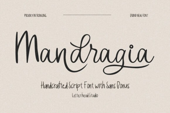 Mandragia: A Script Font That Feels Like Your Signature