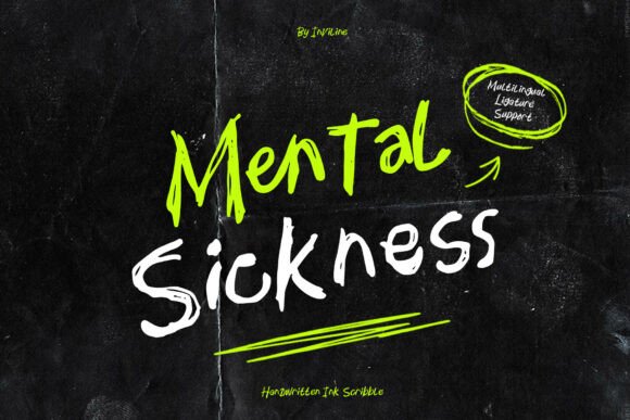 Mental Sickness: A Fearless Script Font for Editorial Design