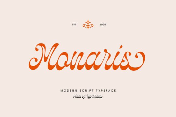 Monaris: A Modern Script Typeface for Digital Brands
