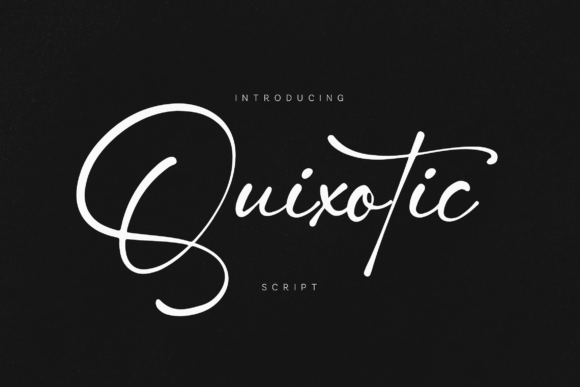 Quixotic: A Whimsical Script Font for Editorial Flair