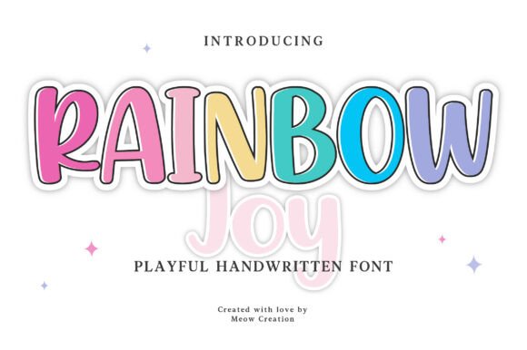Rainbow Joy: A Cheerful Handwritten Font for Playful Brands