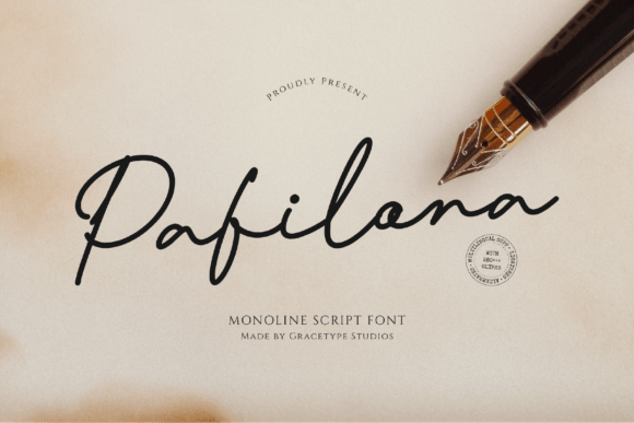 Reviewing Pafilona: A Designer's Take on a Graceful Monoline Script Font