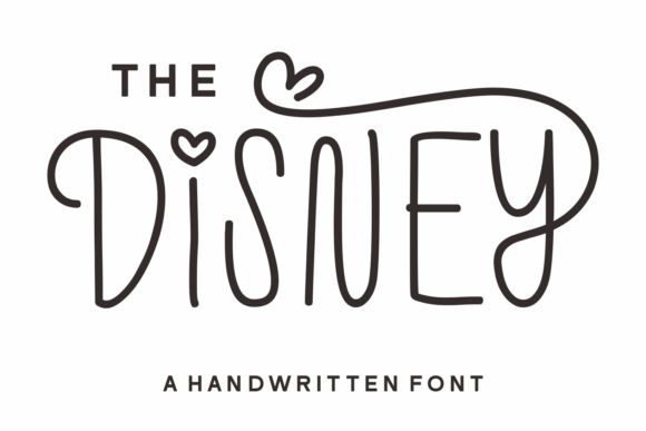The Disney Font: A Whimsical Handwritten Typeface for Web Design