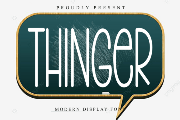 Thinger Font: A Script Typeface for Business Branding