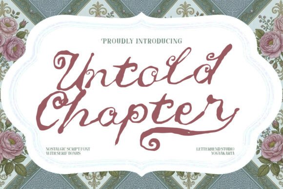 Untold Chapter: A Romantic Script Font for Web Design