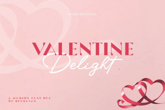 Valentine Delight Duo: A Romantic Font for Heartfelt Branding