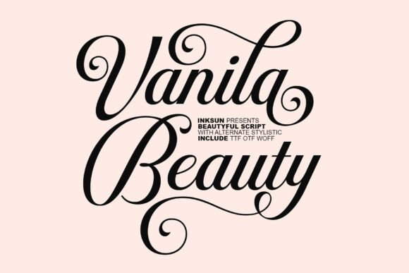 Vanila Beauty: The Script Typeface for Digital Marketing