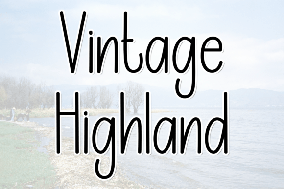 Vintage Highland Script Font: From Mockup to Brand Identity